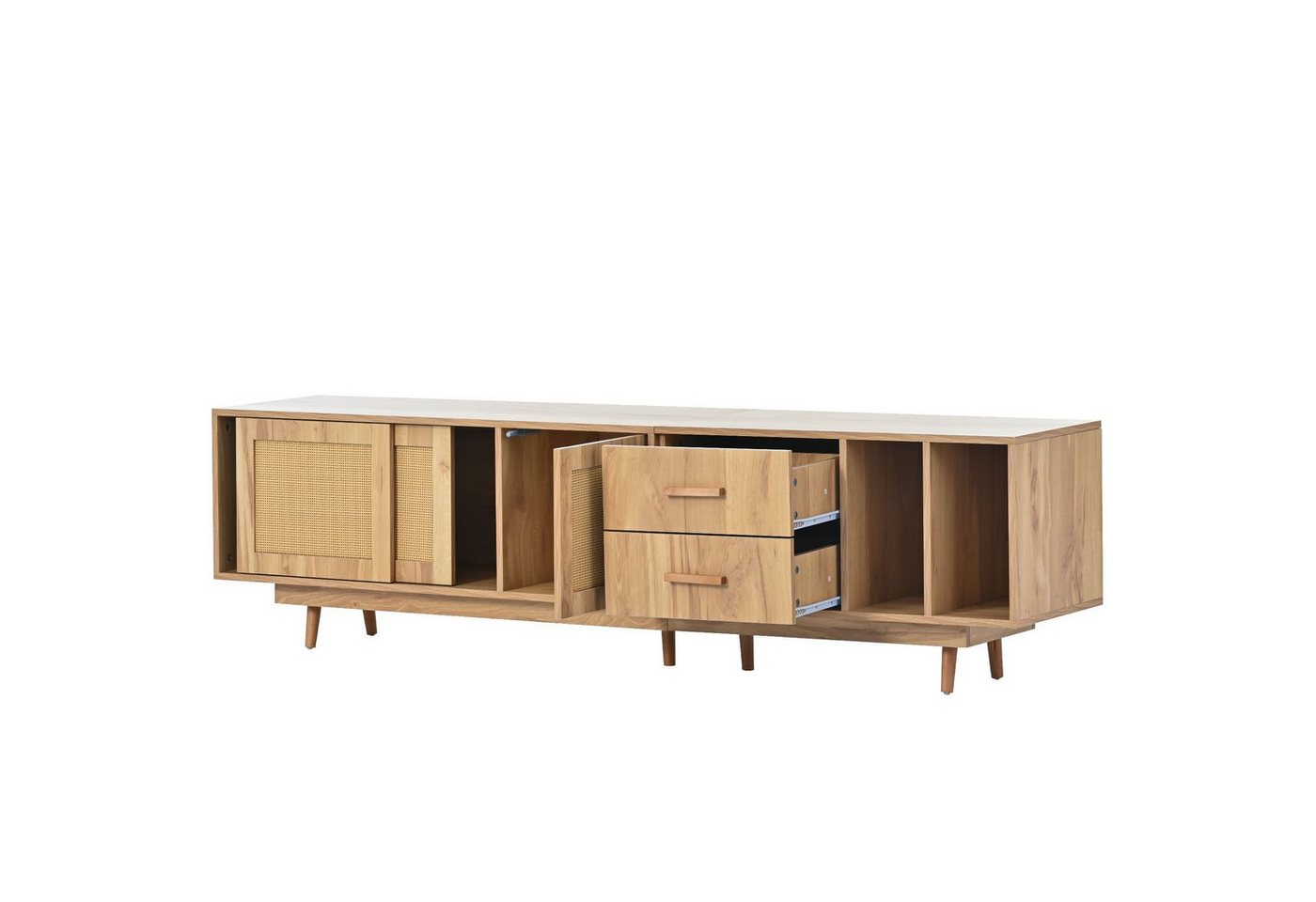 Gotagee TV-Schrank TV-Schrank Lowboards Rattan-TV-Ständer 190x40x52cm TV-Konsolentisch von Gotagee