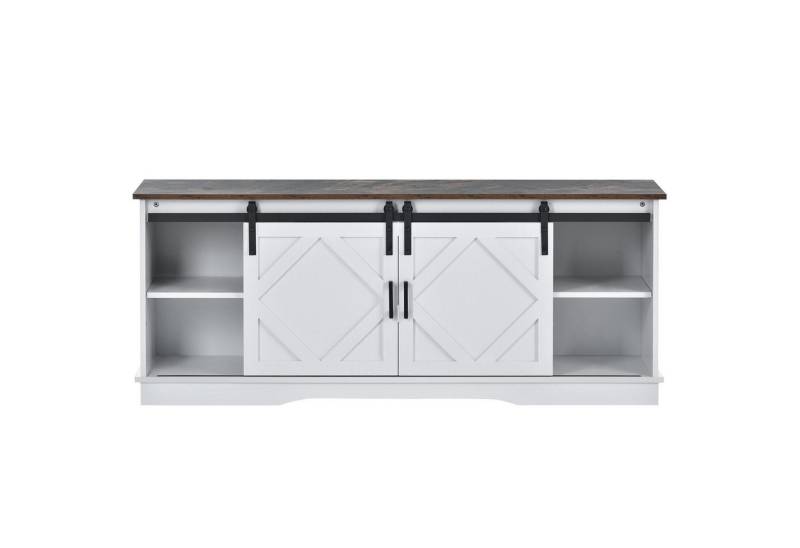 Gotagee TV-Schrank TV-Möbel Modern TV Stand Sideboard Entertainment Center Schließfach Einstellbare Regale von Gotagee