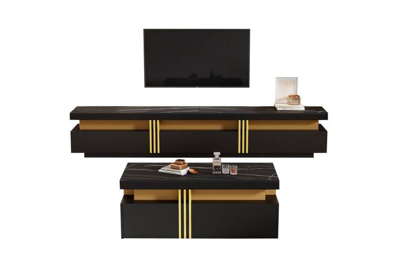 Gotagee TV-Schrank Wohnzimmerwandkombination Couchtisch + TV-Schrank multifunktionale Gotagee TV-Schrank Wohnzimmerwandkombination Couchtisch + TV-Schrank multifunktionale von Gotagee