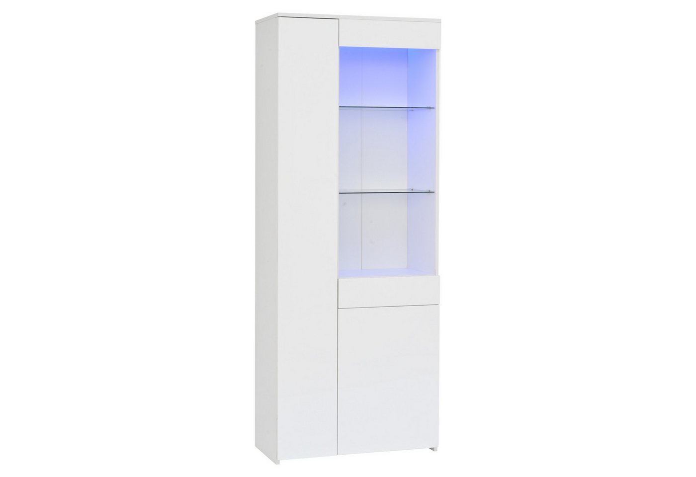 Gotagee Vitrine 70x35x180cm Hochschrank Hochglanz Highboard Anrichte Sideboard mit LED Standvitrine,Trennwandlagerung mit LED-Beleuchtung Gotagee Vitrine 70x35x180cm Hochschrank Hochglanz Highboard Anrichte Sideboard mit LED Standvitrine,Trennwandlagerung mit LED-Beleuchtung von Gotagee