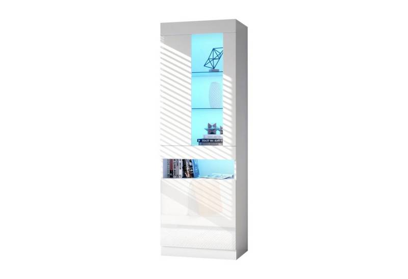 Gotagee Vitrine Kleiderschrank LED Einfachheit Anrichte Wohnzimmerschrank Hochschrank LED Schränke Buffet-Schran von Gotagee