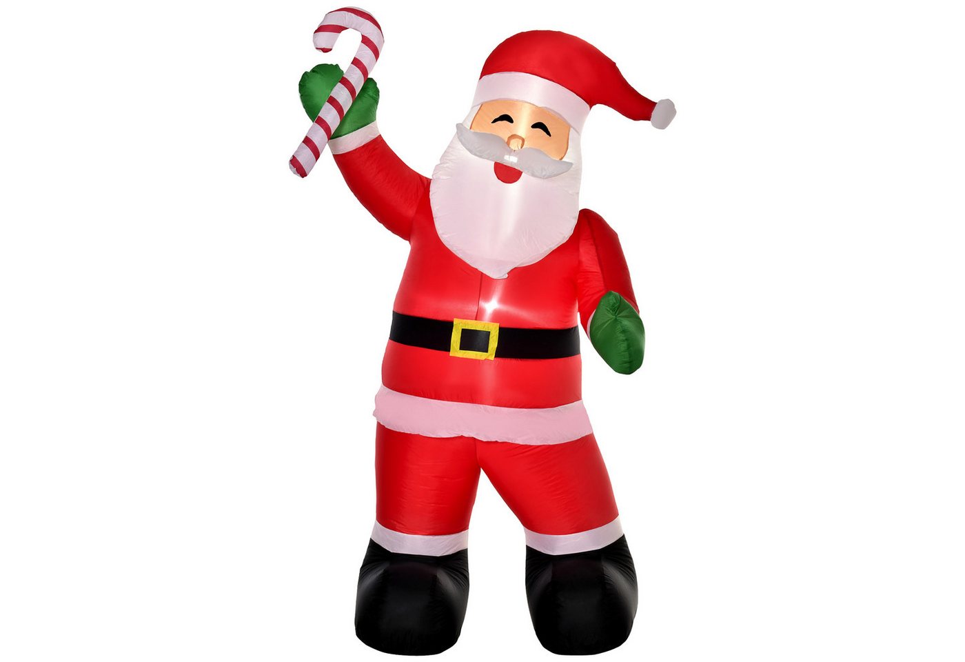 Gotagee Weihnachtsfigur 250cm Aufblasbarer Weihnachtsmann mit Zuckerstange Aufblasbare Figur von Gotagee