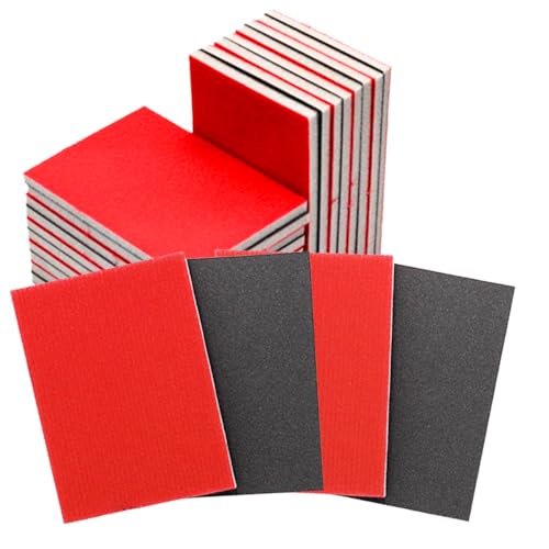 Gotetiso 30 Stück Weich Schleifschwämme 400/600/800 Körnung Flexibles Schleifpad Handschleifblöcke Nass-Trocken-Schleifpapier Wiederverwendbar Schleifvlies für Holz Metall Möbel Trockenbau Gotetiso 30 Stück Weich Schleifschwämme 400/600/800 Körnung Flexibles Schleifpad Handschleifblöcke Nass-Trocken-Schleifpapier Wiederverwendbar Schleifvlies für Holz Metall Möbel Trockenbau von Gotetiso