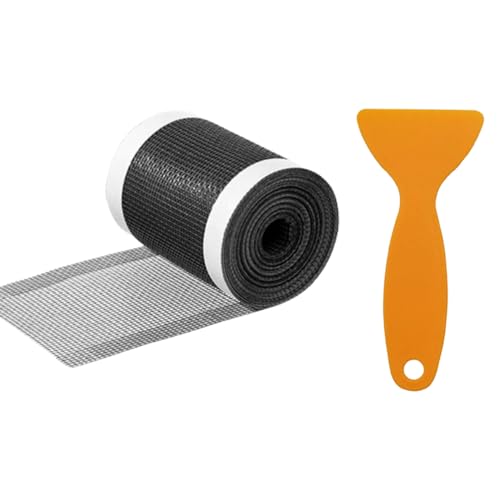 Gotetiso Abfluss Haarfänger für Dusche Abflusssieb Haarfänger Haarfilter Duschabfluss Mesh Aufkleber Abflussfilter Haarsieb Dusche Filter Sink Strainer Bodenabfluss Aufkleber mit Plastikspachtel von Gotetiso