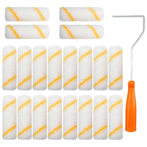 Gotetiso Rollpinsel 20 Stück Farbwalzen Set Mini Farbroller Pinsel Farbwalze Wandwalze Malerrollen mit Farbroller Bügel Walzenbürste Malerset zum Streichen für Wand Möbel Gebäudedekoration Gotetiso Rollpinsel 20 Stück Farbwalzen Set Mini Farbroller Pinsel Farbwalze Wandwalze Malerrollen mit Farbroller Bügel Walzenbürste Malerset zum Streichen für Wand Möbel Gebäudedekoration von Gotetiso