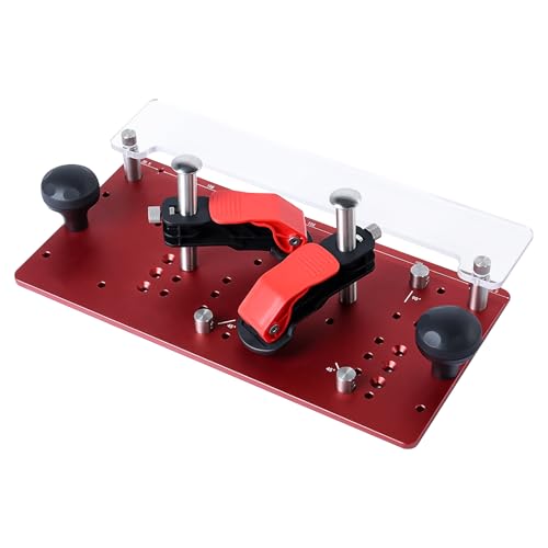 Rail Coping Sled - Router Table Coping Sled, 45° Professional Precise Cutting Rail, Stable Clamping, Router Table Tenoning Safety Pushing Clamp Cutting Precise Joints for Cabinet Door von Gotrain
