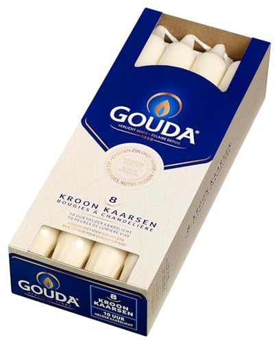 Gouda Kronleuchter Elfenbein 240/24, 8 Stück von Gouda