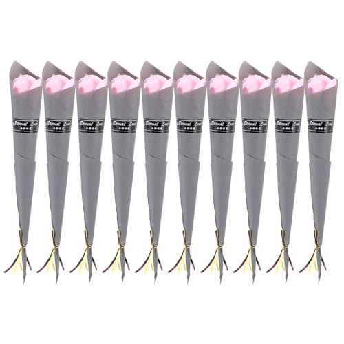 Goufride 10 StüCk Single Rose Simulation Korean Rose Seifen Seifen Einzelne KüNstliche Seifen 2 von Goufride