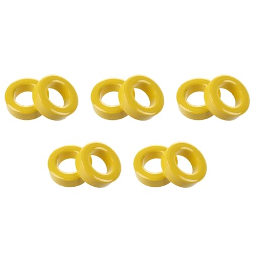 Goufride 10 Stueck 33mm x 19mm x 11mm Gelb Eisenkern Ferritring Ringspule von Goufride