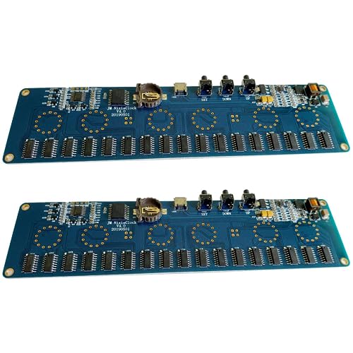 Goufride 2 x DIY In14 In4 Nixie Röhrenuhr Digitale LED-Uhr Geschenk Leiterplatten-Kit PCBA von Goufride