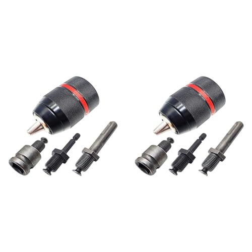 Goufride 2X Metall Heavy Duty 1/2-20UNF 13 mm Keyless Bohrfutter Sechskantschaft/SDS/Sockel Vierkant Buchse Adapter Hardware Werkzeug von Goufride