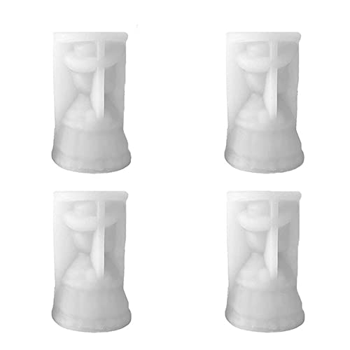 Goufride 4 Stück 3D-Cartoon-Kleine-Mädchen-Puppe-Silikonform für Wachs, Aromatherapie, Herstellung Von DIY-Feriengeschenken, Kerzenform von Goufride