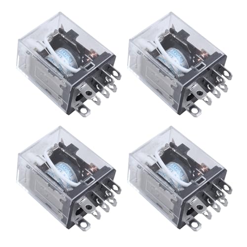 Goufride 4X JQX-13F LY2 AC 24V Spule 8-Pin DPDT Rote LED Elektromagnetische Relais von Goufride