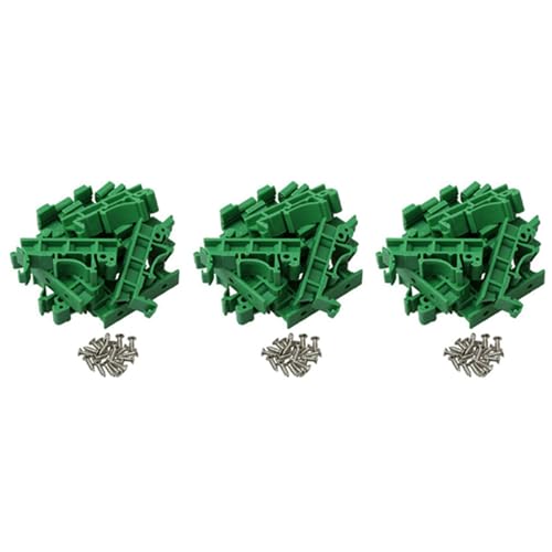 Goufride 60 Stück DRG-01 PCB für DIN 35 Schienen Unterstützung Adapter Leiterplatten Halterung Halter Träger Clips Stecker Verbinder von Goufride