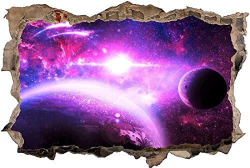 Gougeltd Wandtattoo - Universum Raum - Wandaufkleber - 3D Wandsticker - Wandbild selbstklebend Wanddeko fürs Kinderzimmer 65x98cm von Gougeltd