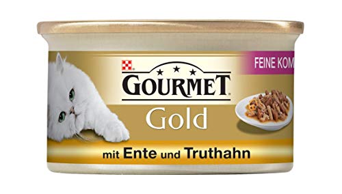 Gourmet Gold Katzenfutter mit Ente und Truthahn, 85 g von Gourmet