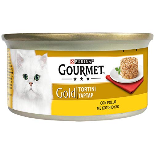 GOURMET Gold Nassfutter für Erwachsene Katzen, Tortino mit Huhn, 24 Dosen à 85 g GOURMET Gold Nassfutter für Erwachsene Katzen, Tortino mit Huhn, 24 Dosen à 85 g von Gourmet