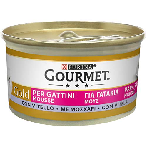 Purina Gourmet Gold Mousse für Kätzchen mit Kalbfleisch, 24 Dosen à 85 g Purina Gourmet Gold Mousse für Kätzchen mit Kalbfleisch, 24 Dosen à 85 g von Gourmet