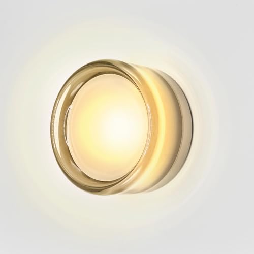 Gouzloyed Wandleuchte Innen LED Wandlampe Innen 9W 230V Modern Wandlampe Innen Warmweiß 3000K Wandbeleuchtung Wandlicht für Wohnzimmer Wanddekoration Schlafzimmer Flure (Grau) von Gouzloyed