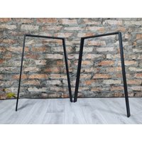 Tischbeine Tischgestell Table Legs Tischkufen Metall Industrial Pied De Table Schwarz Loft Metalltisch Beine Zum Tisch Industrietisch von Govloft
