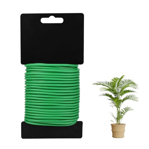 3,5mm x 20 m Pflanzenbinder,Gartendraht,Weich Pflanzen Bindedrah,Wickeldraht Geeignet für Gartenkletterer, Weinreben, Sträucher und Blumen,Pflanzenstütze im Garten von Gowkeey