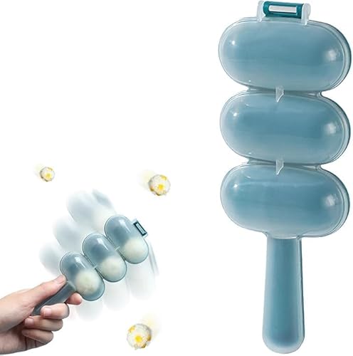 Blau Reis Ball Moulds,Reisbällchen Former,Reisbällchen Shaker,Rice Ball Maker DIY Kugel Form Sushi Hersteller Form Reisbällchenform Mit 3 Gittern von Gowxs