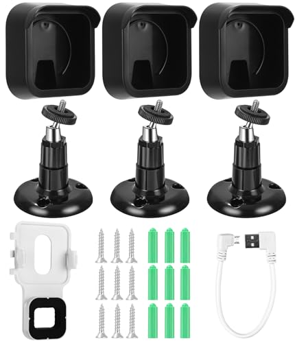 Goxiry Blink Outdoor Camera Halterungen 3 Stück Blink Halterung Outdoor mit Schutzhülle Blink Kamera Halterung für Blink Outdoor Kamera und Blink Indoor Sicherheitskamera System von Goxiry