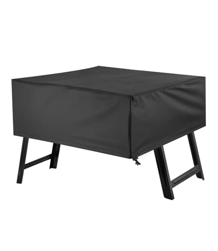 Goxiry Grill Abdeckung 60 x 45 x 25 cm Gasgrill Abdeckung Wetterfest Wasserdicht Grill Abdeckhaube Schwarz Universal für Gasherd für Außenbereich von Goxiry
