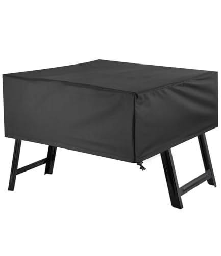 Goxiry Grill Abdeckung 80 x 60 x 25 cm Gasgrill Abdeckung Wetterfest Wasserdicht Grill Abdeckhaube Schwarz Universal für Gasherd für Außenbereich von Goxiry