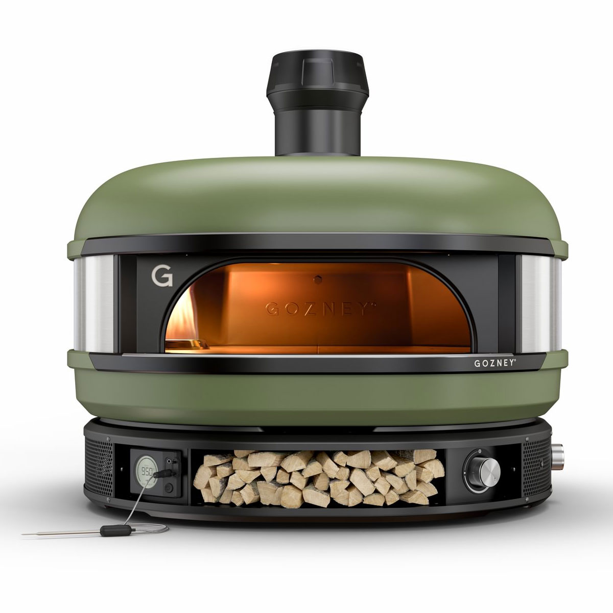 Gozney Dome Dual-Fuel Pizzaofen, olivgrün von Gozney