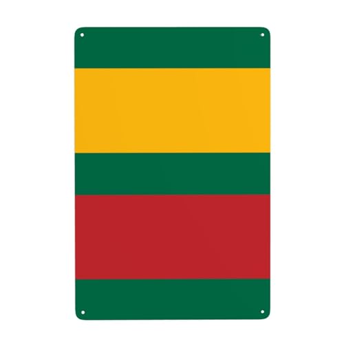 Gpkgsigt Flagge von Litauen, dekoratives Gemälde, 20,3 x 30,5 cm, aus Weißblech, verschleißfest und langlebig Gpkgsigt Flagge von Litauen, dekoratives Gemälde, 20,3 x 30,5 cm, aus Weißblech, verschleißfest und langlebig von Gpkgsigt