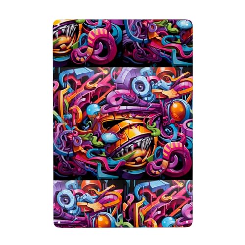 Gpkgsigt Graffiti-Hip-Hop-Druckdose, dekoratives Gemälde, 20,3 x 30,5 cm, aus Weißblech, verschleißfest und langlebig Gpkgsigt Graffiti-Hip-Hop-Druckdose, dekoratives Gemälde, 20,3 x 30,5 cm, aus Weißblech, verschleißfest und langlebig von Gpkgsigt