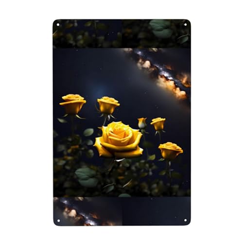 Gpkgsigt Schöne gelbe Rosen, Druckdose, dekoratives Gemälde, 20,3 x 30,5 cm, aus Weißblech, verschleißfest und langlebig Gpkgsigt Schöne gelbe Rosen, Druckdose, dekoratives Gemälde, 20,3 x 30,5 cm, aus Weißblech, verschleißfest und langlebig von Gpkgsigt