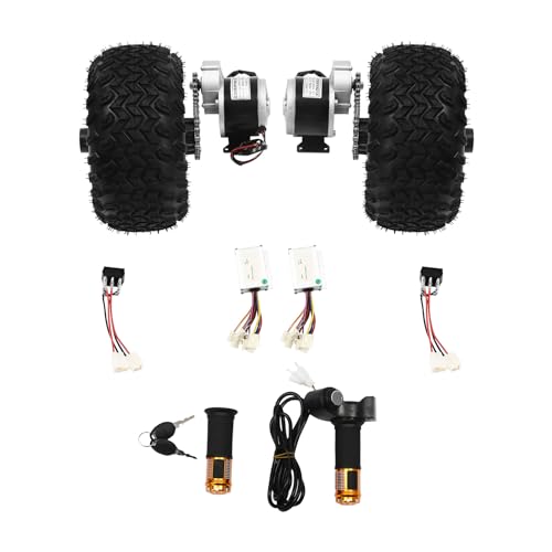 10 Zoll Elektrokarren-Umbausatz 250W 330RPM 10KM/H Tragfähigkeit 200kg Dual Drive Elektro Motor Kit mit Digitaler Anzeige und Rückfahrfunktion für Kleine Go-Karts Mobilitätsroller 10 Zoll Elektrokarren-Umbausatz 250W 330RPM 10KM/H Tragfähigkeit 200kg Dual Drive Elektro Motor Kit mit Digitaler Anzeige und Rückfahrfunktion für Kleine Go-Karts Mobilitätsroller von Gqouur