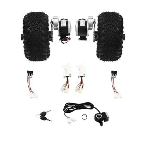 250W 24V Elektrokarren-Umbausatz 370rpm 10km/H bis 200KG Raddurchmesser 25.4CM Doppelradsatz für Elektro-Strandfahrrad mit Daumendrücker Motor Drive Air Wheel Conversion Kit 250W 24V Elektrokarren-Umbausatz 370rpm 10km/H bis 200KG Raddurchmesser 25.4CM Doppelradsatz für Elektro-Strandfahrrad mit Daumendrücker Motor Drive Air Wheel Conversion Kit von Gqouur