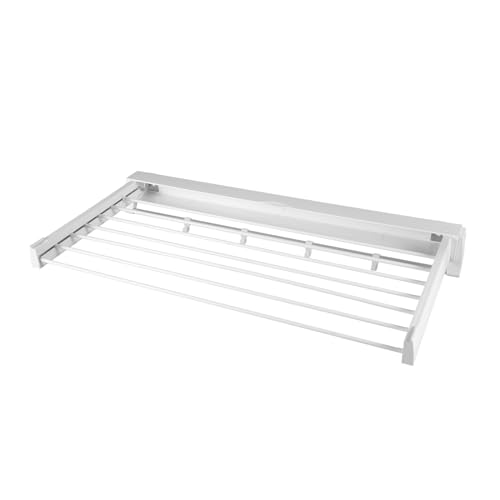 Gqouur Wäscheständer zur Wandmontage 84×43.5×6cm, versteckter faltbar Wandwäschetrockner 7 Stangen für stromloses Trocknen drinnen und draußen Gqouur Wäscheständer zur Wandmontage 84×43.5×6cm, versteckter faltbar Wandwäschetrockner 7 Stangen für stromloses Trocknen drinnen und draußen von Gqouur