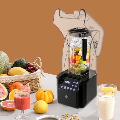 Hochleistungsmixer 2200W Mixer kommerzieller Standmixer 18000-26000 U/min | 9 Geschwindigkeiten | 2.2L Container | Pulse-Funktion | Küchenmixer für gefrorene Getränke Shakes Smoothies Hochleistungsmixer 2200W Mixer kommerzieller Standmixer 18000-26000 U/min | 9 Geschwindigkeiten | 2.2L Container | Pulse-Funktion | Küchenmixer für gefrorene Getränke Shakes Smoothies von Gqouur
