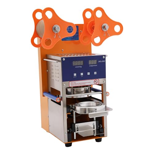 Vollautomatische Verschließmaschine 400W 400-600 Tassen/H Boba-Teeverschließer für 150 mm hohe und 95 mm große Tassen Juice Cup Sealer mit Verstellbare Tassenablage für Bubble-Milch-Tee Kaffee Vollautomatische Verschließmaschine 400W 400-600 Tassen/H Boba-Teeverschließer für 150 mm hohe und 95 mm große Tassen Juice Cup Sealer mit Verstellbare Tassenablage für Bubble-Milch-Tee Kaffee von Gqouur
