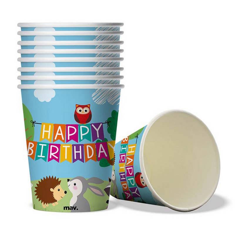 Grabo Einwegbecher Pappbecher HB Woodland 200ml/8Stk., 100% Papier, Pappe Grabo Einwegbecher Pappbecher HB Woodland 200ml/8Stk., 100% Papier, Pappe von Grabo