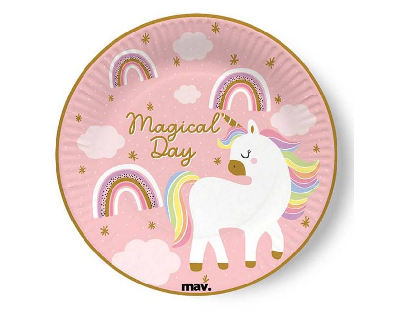 Grabo Pappteller Pappteller 'Magical Day', Ø18cm/8Stk. von Grabo