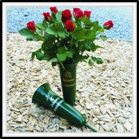 Grabvase Friedhofsvase "Tulpe" Mit Beschriftung Grabvase Friedhofsvase "Tulpe" Mit Beschriftung von Grabschmuckshop