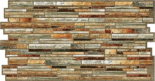 Grace Baltic - 3D-Wandpaneele für Innenwanddekoration, nicht klebend, dünn und elastisch, PVC-Kunst (20, Gold) von Grace Baltic