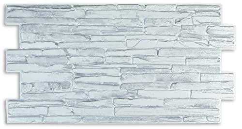 Grace Baltic 3D-Wandpaneele für Innenwanddekoration, nicht klebende dünne und flexible PVC-Platten, Innenwanddekorationstattoos, 3D-PVC-Material (22 Stück/10,78 m²) von Grace Baltic