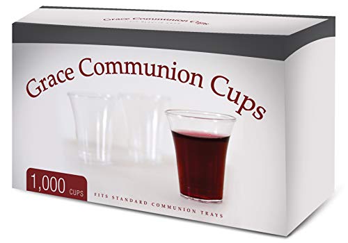 Grace Communion Cups - Box of 1000 - Plastic Disposable Fits Standard Holy Communion Trays by Grace von Grace