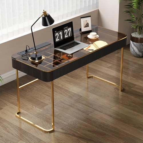 GraceAbode Schreibtisch Bürotisch Integrierte USB-Steckdose Umkleidekabine Computertisch, Schreibtisch Intelligente Steckdose mit USB-Anschluss von GraceAbode