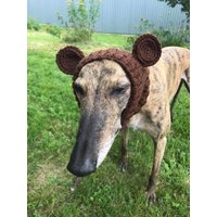 Windhund Snood Hat Galgo-Windhund, Bärenohren von GraceEmilyShop