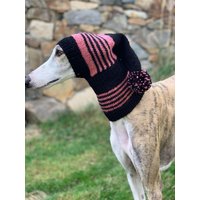 Gestreifte Windhundmütze Windhund Snood Stricken von GraceEmilyShop