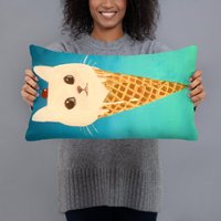 Katzen-Eis-Kissen | Katzenkissen Eis Kissen von GraceStatwickStudios