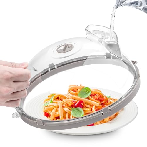 Mikrowellen Abdeckung für Lebensmittel, verbesserte Microwellenabdeckungen mit Wasserdampfer, integrierter Griff, 30cm Abdeckhaube Mikrowelle, Küchenhelfer & Zubehör, House Essentials for Gift, Grau Mikrowellen Abdeckung für Lebensmittel, verbesserte Microwellenabdeckungen mit Wasserdampfer, integrierter Griff, 30cm Abdeckhaube Mikrowelle, Küchenhelfer & Zubehör, House Essentials for Gift, Grau von Gracenal