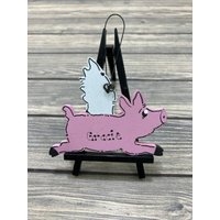 Fliegendes Schwein Kanne Fliegen Personalisierter Christbaumschmuck Holz Fliegendes Schwein Kanne Fliegen Personalisierter Christbaumschmuck Holz von GraciousGiggles